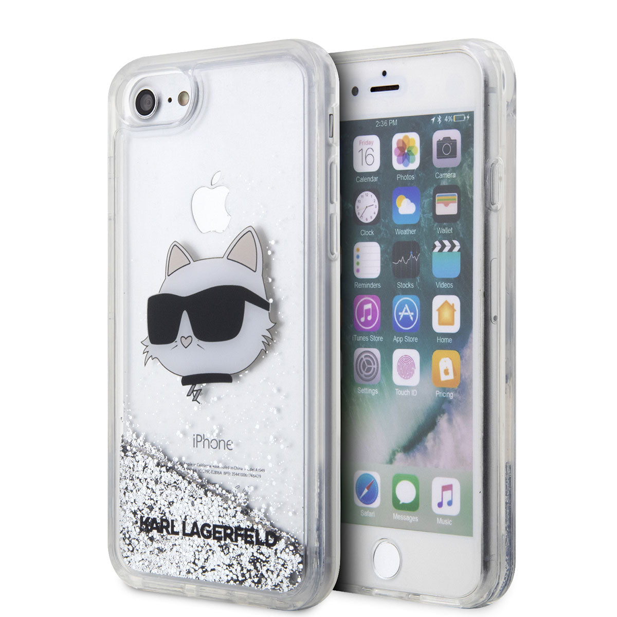 Karl Lagerfeld iPhone SE 2022 Sıvılı Simli Choupette Head Dizayn Telefon Kılıfı - 1 Karl Lagerfeld iPhone SE 2022 Sıvılı Simli Choupette Head Dizayn Telefon Kılıfı - 1
